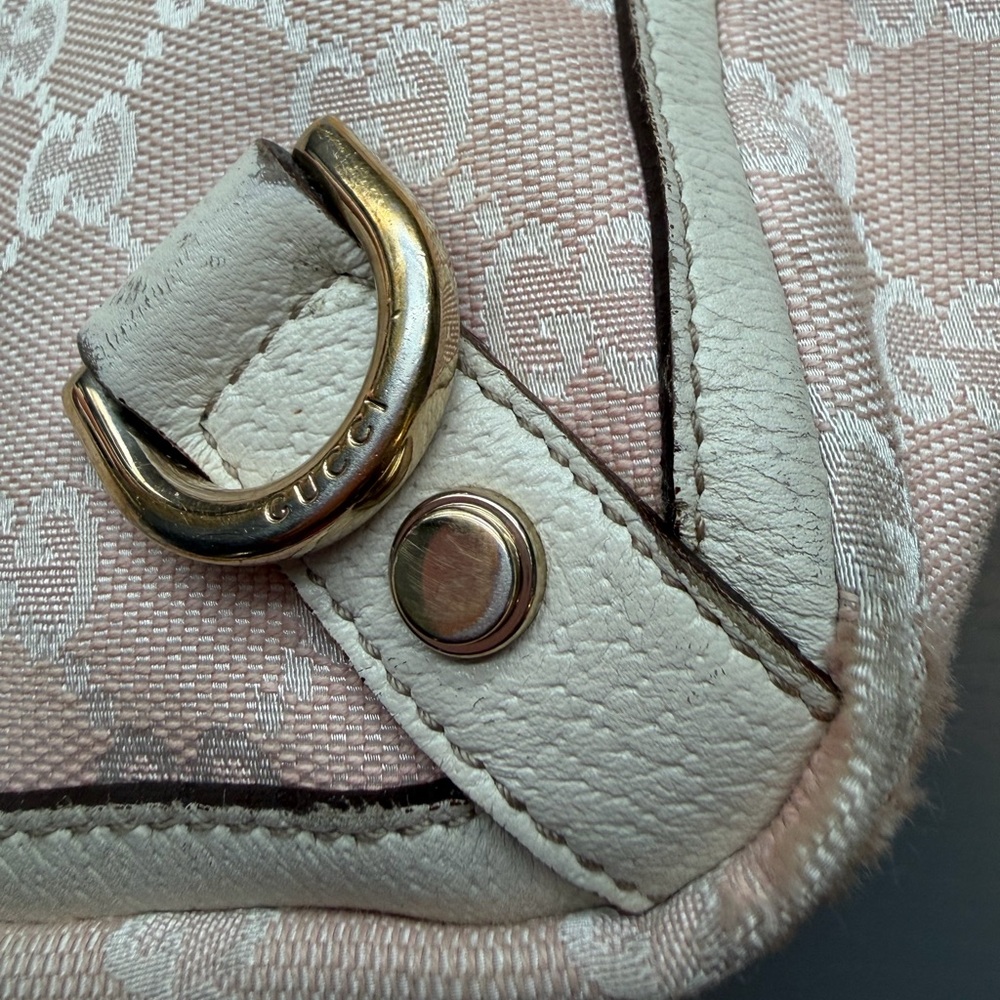 Gucci GG Canvas Tote & Wallet Set Pink Beige Monogram Vintage Luxury Bundle - Picture 6 of 16